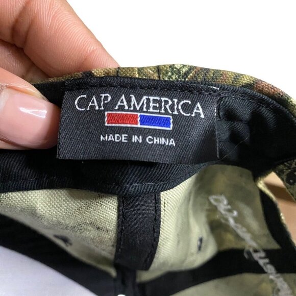 Cap America Camo Adjustable Embroidered Baseball Cap - Picture 6 of 6